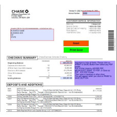 October Chase (Business) Bank Statement 2022