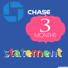 Chase 3 Months Bank Statement Template 2022