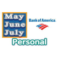 Personal Bank of America Statement Templates – May, June, July 2024 (Bi-Weekly Deposits) 