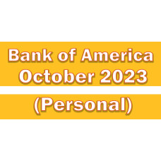 Personal October 2023 । Bank of America Bank Statement Template