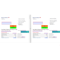 Bank of America January February 2020 Bank Statement Template Editable