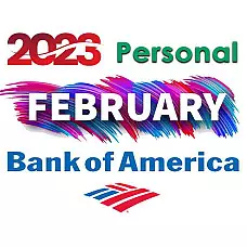 Bank of America February 2023 Personal Bank Statement Template with Editable Direct Deposits and Payroll Biweekly