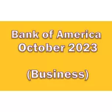 Business Bank Statement Template । Bank of America October 2023 